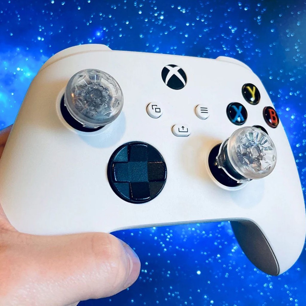 Par de Grips Extensor Crystal Galaxy Edition Para Controle de Xbox Series X|S e Xbox One
