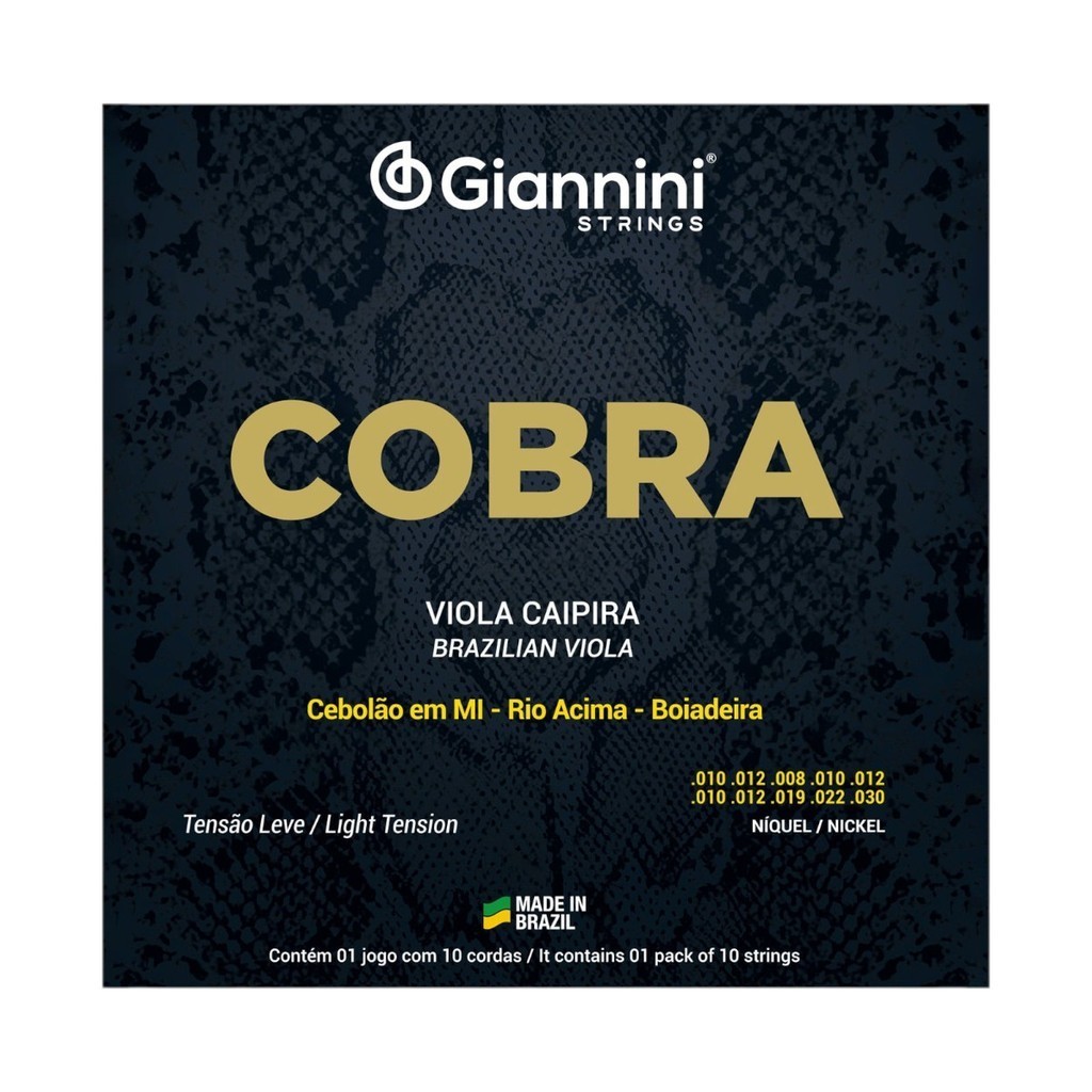 ENCORD GIANNINI COBRA VIOLA TENSAO LEVE CEBOLAO EM MI - RIO ACIMA - GESVNL