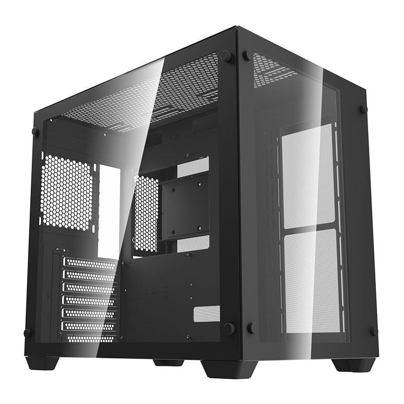 Gabinete Gamer Aigo DarkFlash C285, Lateral de Vidro, Preto, C285-BK - Computers & Accessories