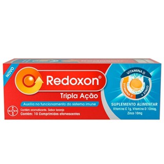 REDOXON TRIPLA AÇÃO 1G COM 10 COMPRIMIDOS em Oferta na Shopee