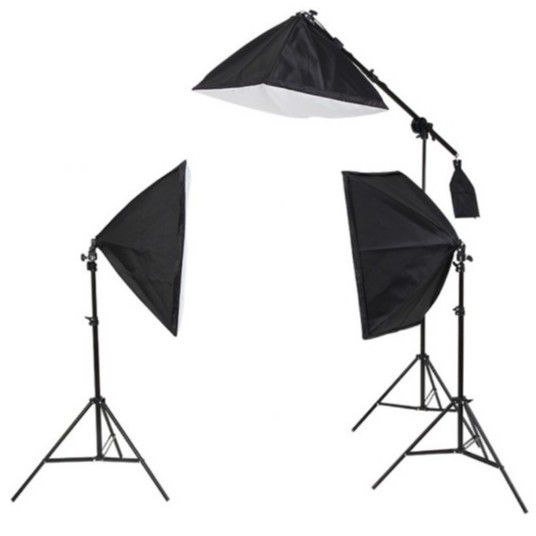 Kit 3 Softbox 50x70 Girafa Studio IluminaçãoVideo Foto Profissional