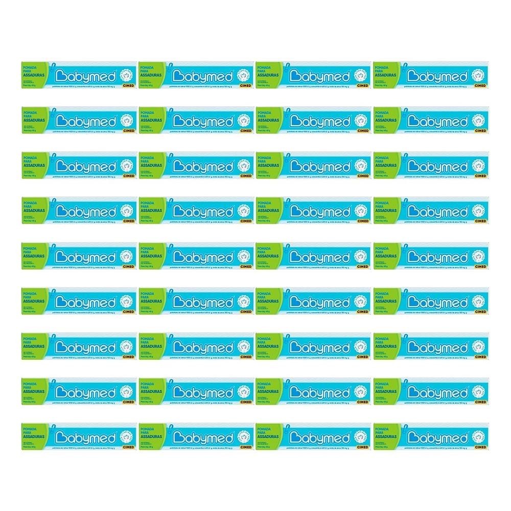 Kit 36 Pomadas Para Prevenção De Assaduras Babymed Azul 45g em Oferta na Shopee