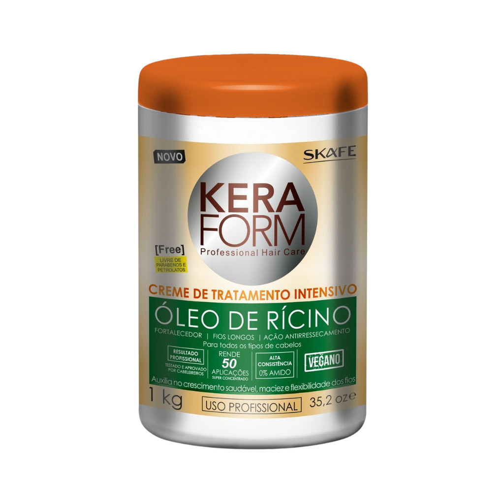 CREME TRATAMENTO INTENSIVO OLEO DE RICINO 1KG em Oferta na Shopee
