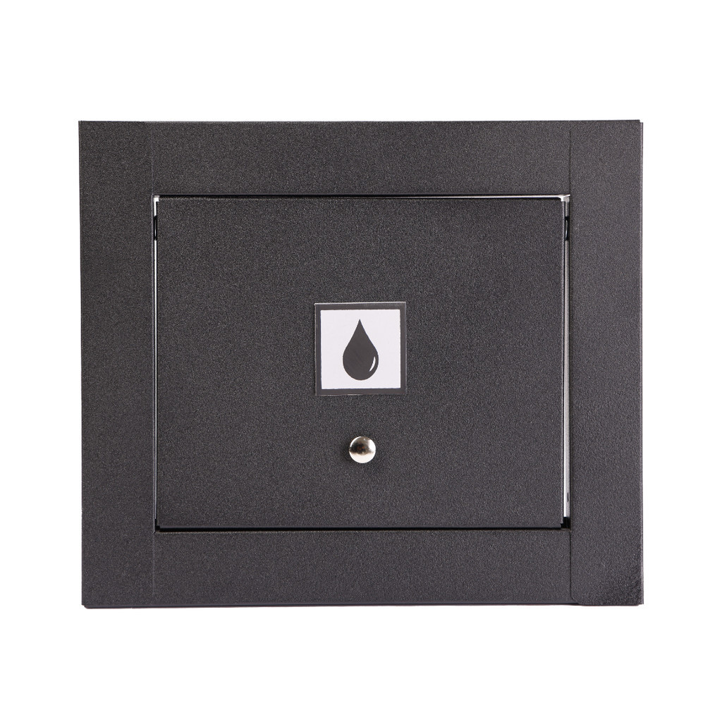 Visor Parede Água 100% Inox Basculante – Preto