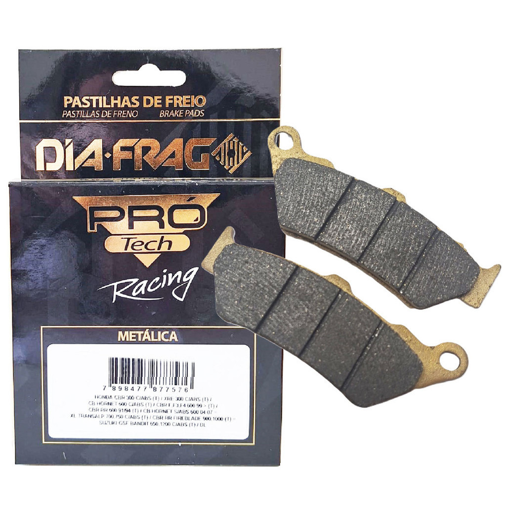Pastilhas de Freio Dianteira Cb 500 Antiga / Xt 660R / F 650 Gs Diafrag Pro Tech Racing em Oferta na Shopee