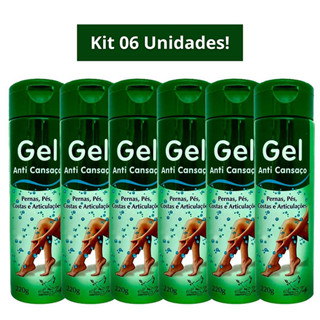 Kit 6 Unidades Gel ANTI CANSAÇO  220g SAN JULLY em Oferta na Shopee