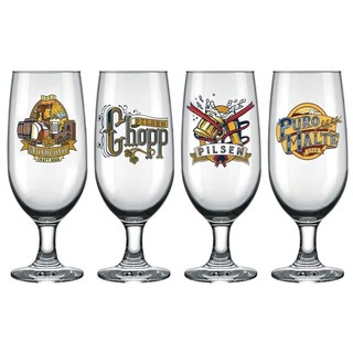 Jogo de Taças para Cerveja Brasões Nadir 300ml com 4 peças em Oferta na Shopee