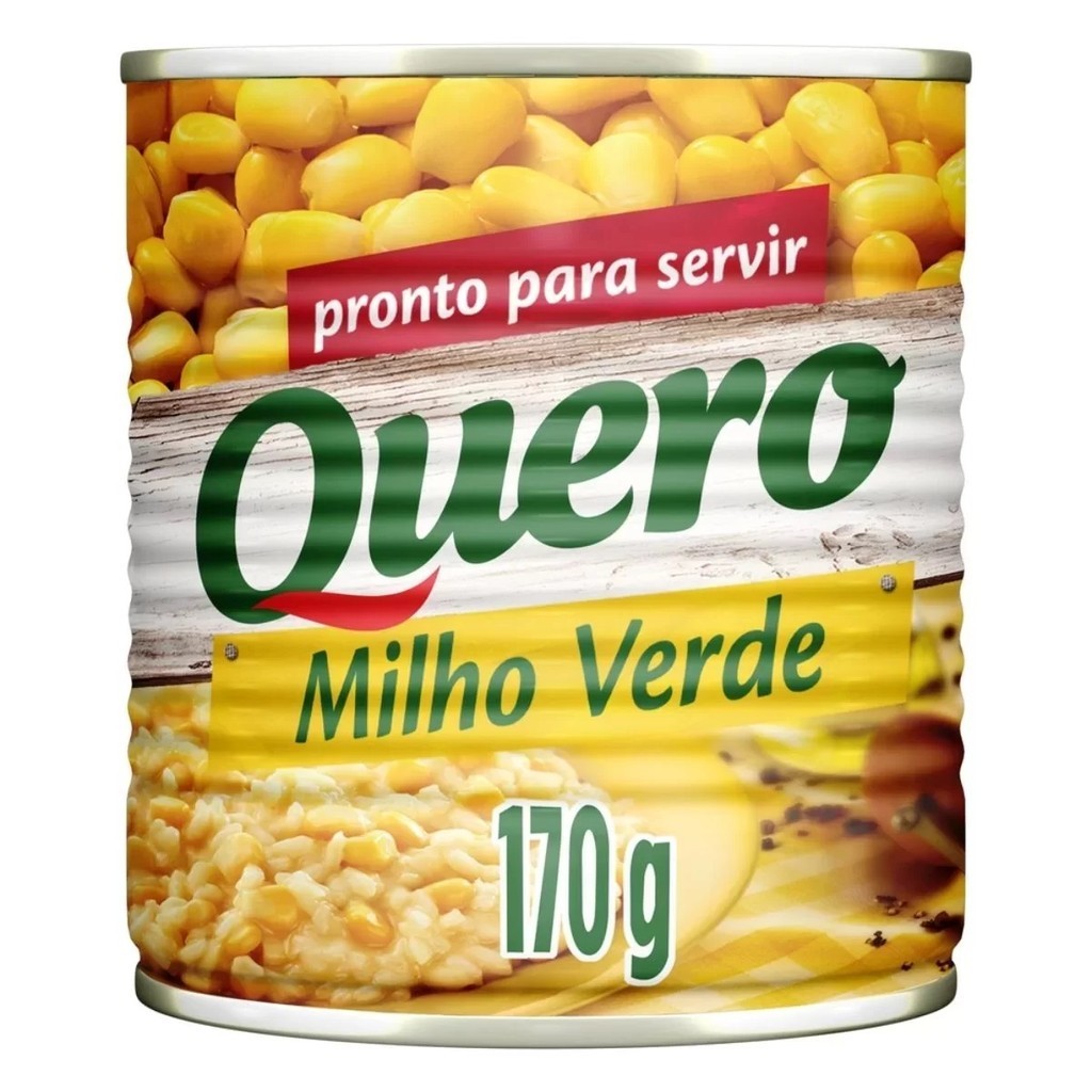 Kit 12 Latas Milho Verde Em Conserva Quero Lata 170g