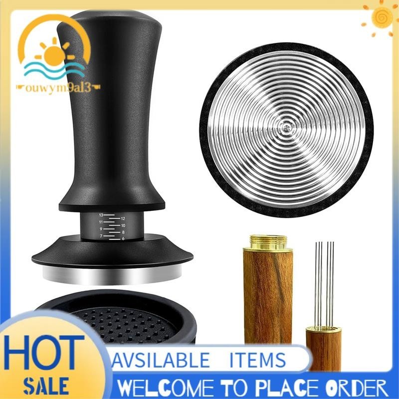 Cafeteira De Café Expresso Tamper 51mm Com Mola Calibrada WDT , Tapete De Silicone , Para Máquina Fácil Instalação