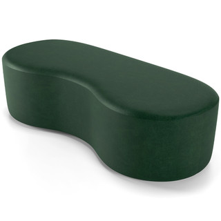 Puff Decorativo Orgânico para Living Quarto 140cm Orbit W01 Couríssimo Verde - Lyam Decor em Oferta na Shopee
