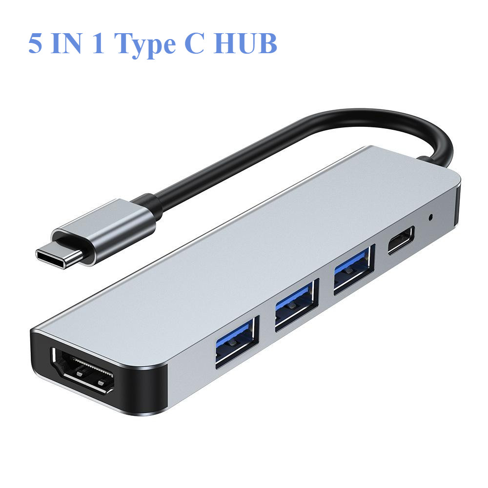 Tipo C HUB USB 3.0 4K HDMI PD 100W Multiporta Com Portas Para Telefone De Computador Macbook
