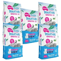 Areia Higiênica Biodegradável Para Gatos Bionature Sensitive 2kg 5un