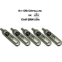 Kit 05 Cápsulas de CO2 QGK Descartável Unitário 12g