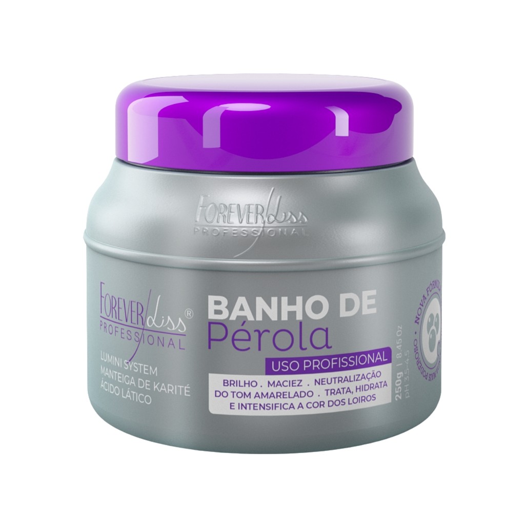 Máscara Banho Pérola Brilho Maciez Loiro Forever Liss 250g - Beauty