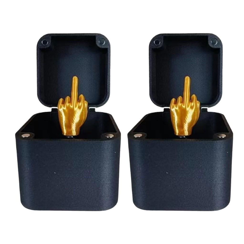 Paródia dedo médio surpresa caixa de presente brinquedos complicados brinquedos educativos de descompressão