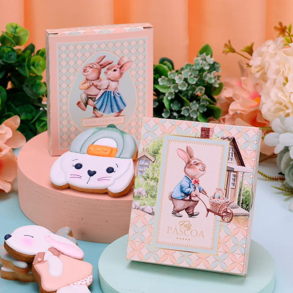 20 CARTÃO PARA BISCOITO PÁSCOA CARINHOSA 4732 ( PASCOA JANGO 2025 )