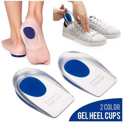Par Meia Palmilha de Silicone Gel Ortopédica Protetor de Calcanhar /Calcanheira Anti Impacto Esporão em Oferta na Shopee