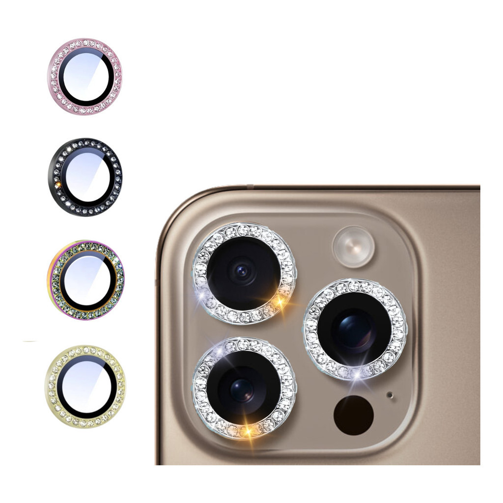 kit 3 Películas Proteção Lente anti arranhão Câmera Para iPhone 16pro 16promax