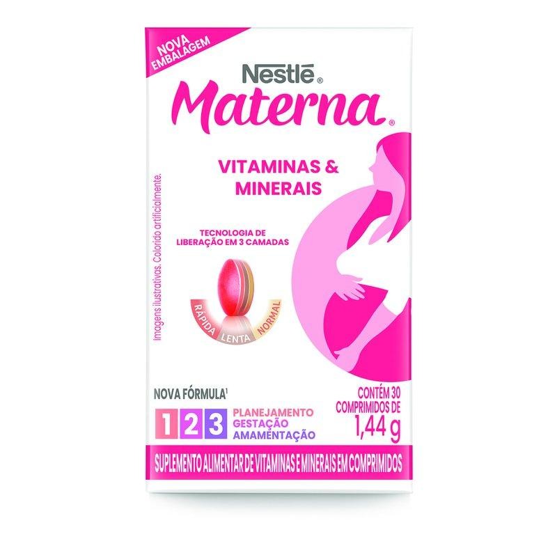 Suplemento Alimentar Materna Vitaminas & Minerais 30 Comprimidos em Oferta na Shopee
