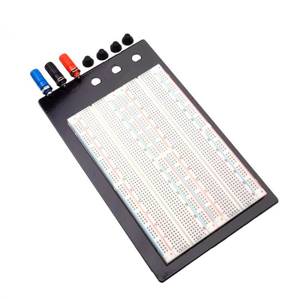Placa Protoboard Breadboard 1660 Pontos Arduino com Base Metálica