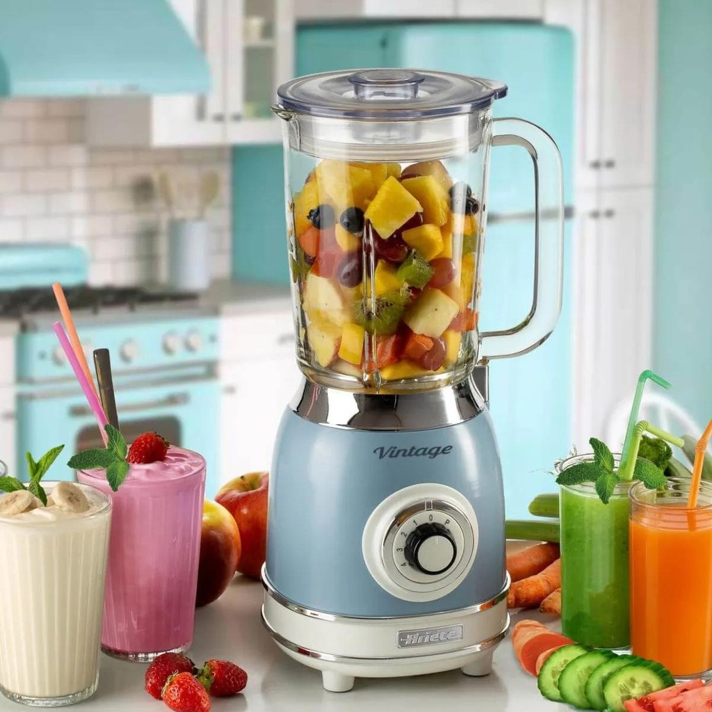 Liquidificador Vintage 1000W 220V Azul Celeste Ariete