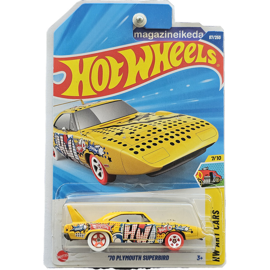 Carro Hot Wheels '70 PLYMOUTH SUPERBIRD HYX31 Amarelo HW ART CARS