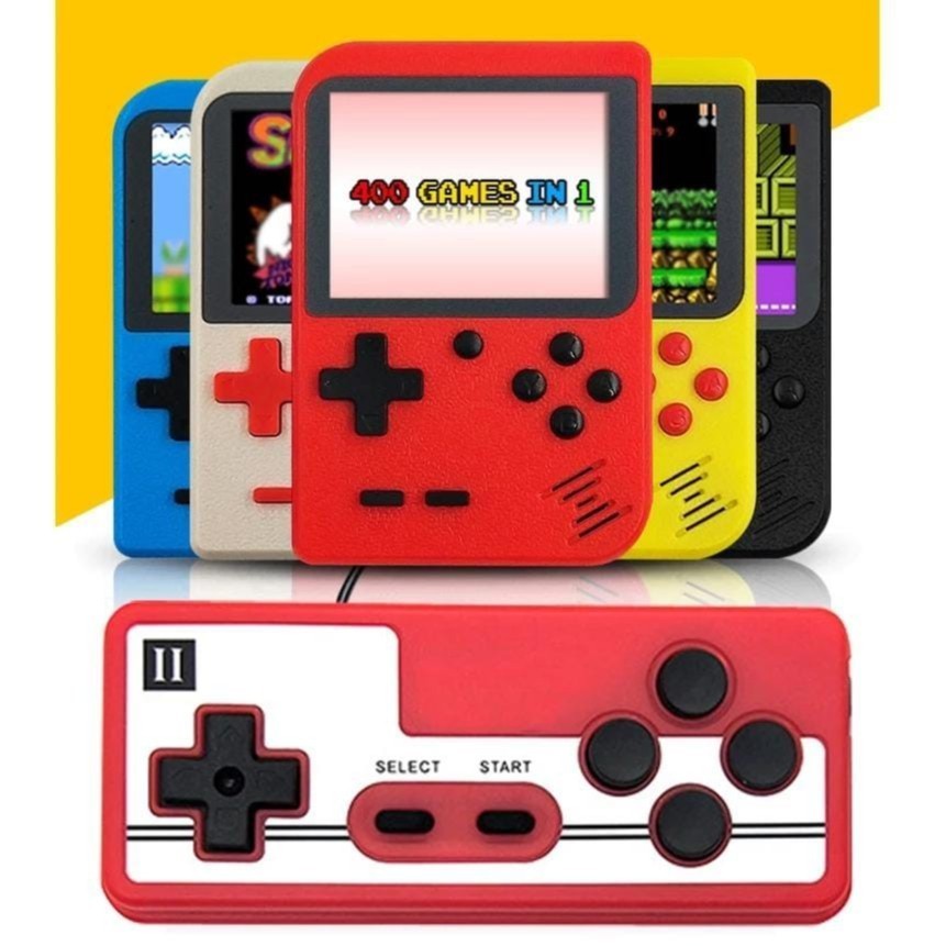 Mini Vídeo Game Portátil 400 Jogos Clássico Internos Com Controle Sup