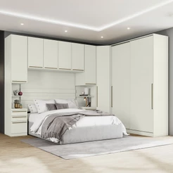 Guarda-Roupa Casal Modulado Seletto 9 Portas 9 Gavetas 11 Prateleiras Areia - Henn