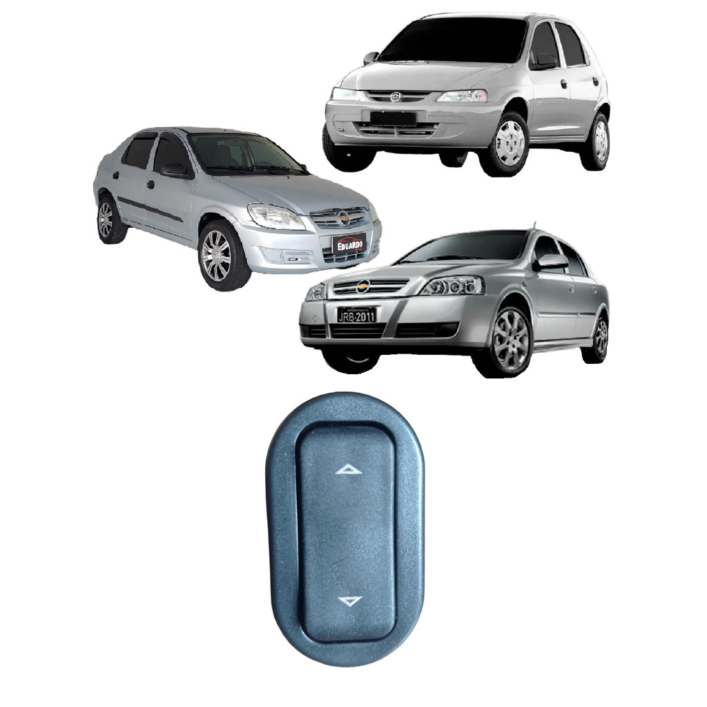 Botão Vidro Elétrico Celta Corsa Astra Meriva Zafira Todos Simples