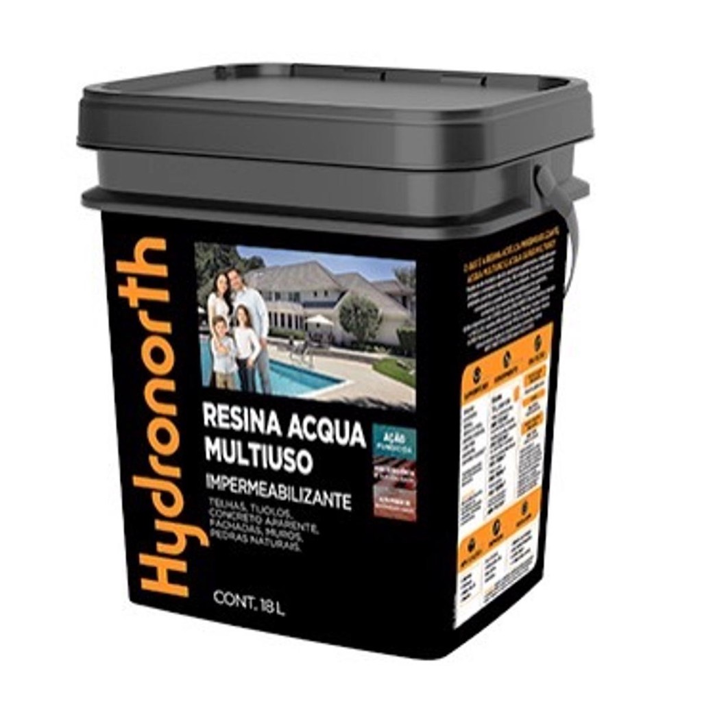 Resina Multiuso Base Água Cores 18L Hydronorth