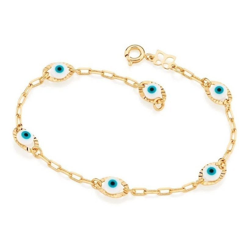 Pulseira Composta Por Olhos Gregos - Rommanel 551411 em Oferta na Shopee