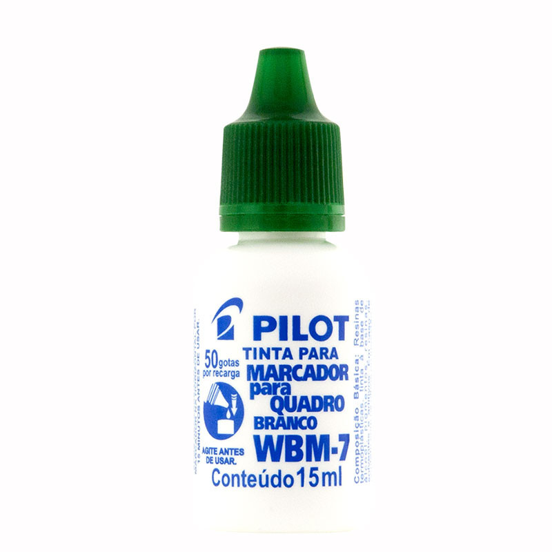 Tinta para pincel quadro branco WBM-7 Verde 15ml Pilot - Stationery