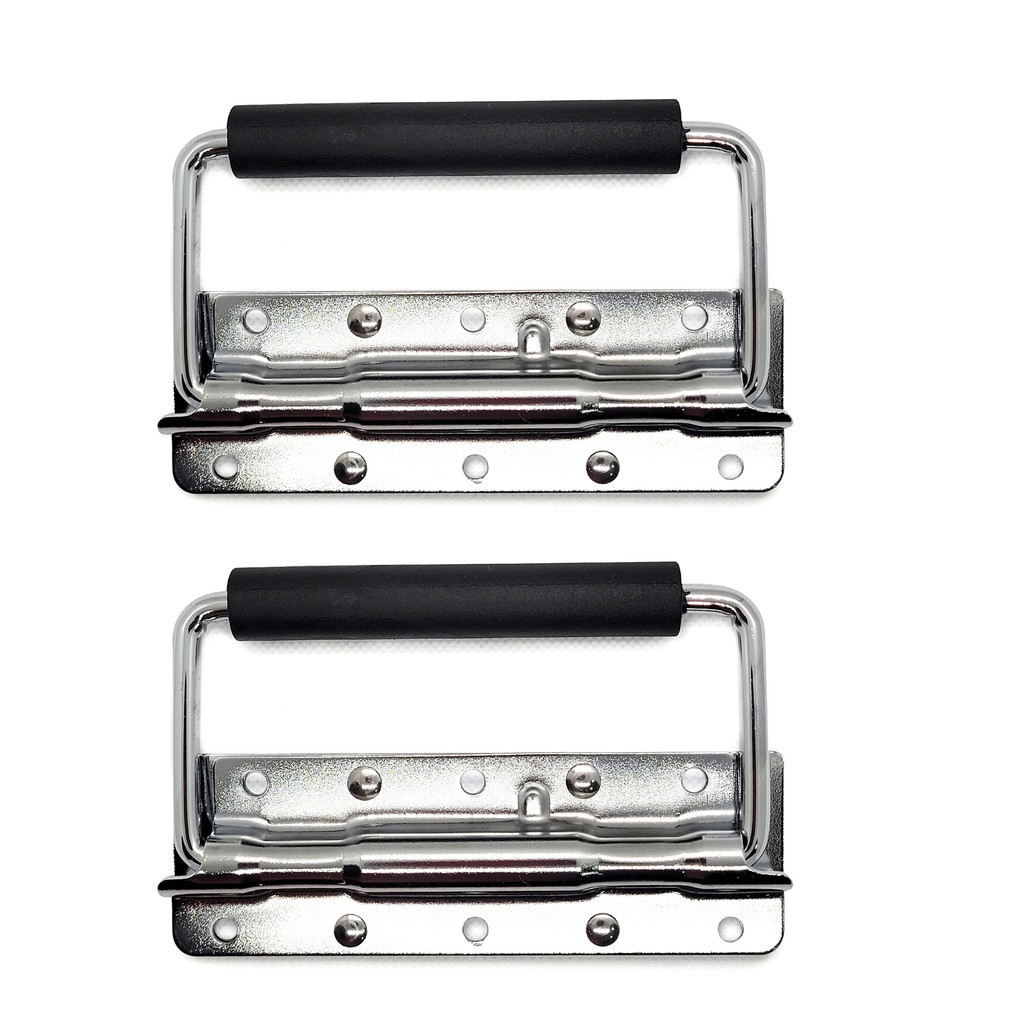 Alça Externa Retrátil Cromada Profissional com  Mola Para Case - Kit 2 Un