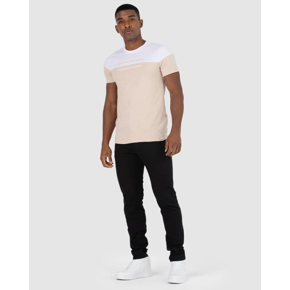 Calça Masculina Slim Cintura Média Em Sarja Com Elastano em Oferta na Shopee