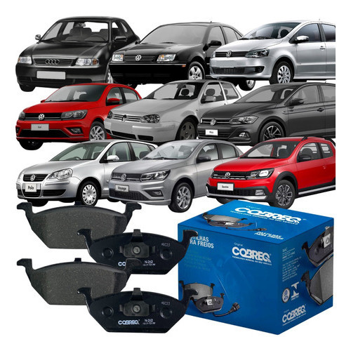 Pastilha De Freio Original Cobreq Vw Novo Polo Saveiro Up em Oferta na Shopee
