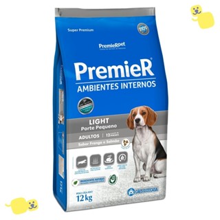 Ração Premier Ambientes Internos Light 12Kg Alimento Cães Adultos Porte Pequeno Frango e Salmão em Oferta na Shopee