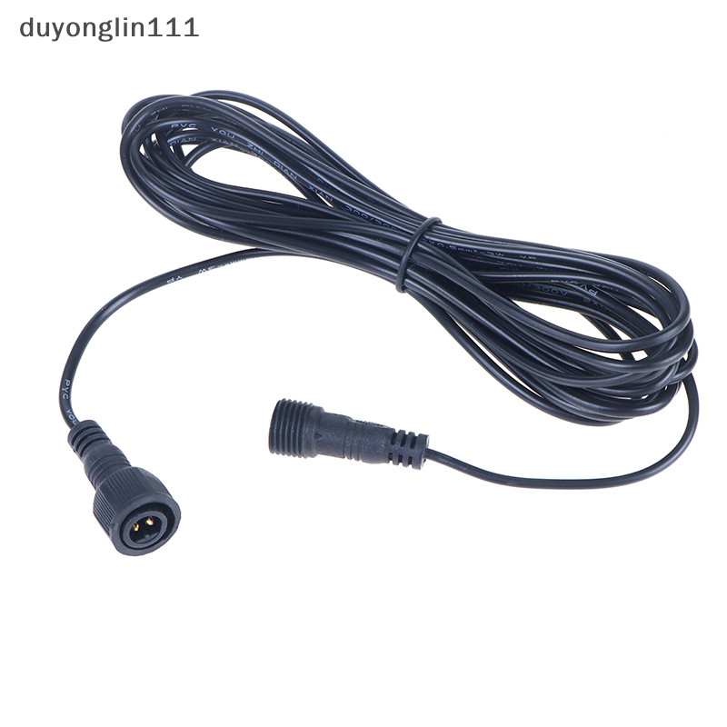 （duyonglin111） Solar Spotlight Extension Cable 5M Waterproof 2 Pin Male to Female Connector 5 Meter Cable NEW