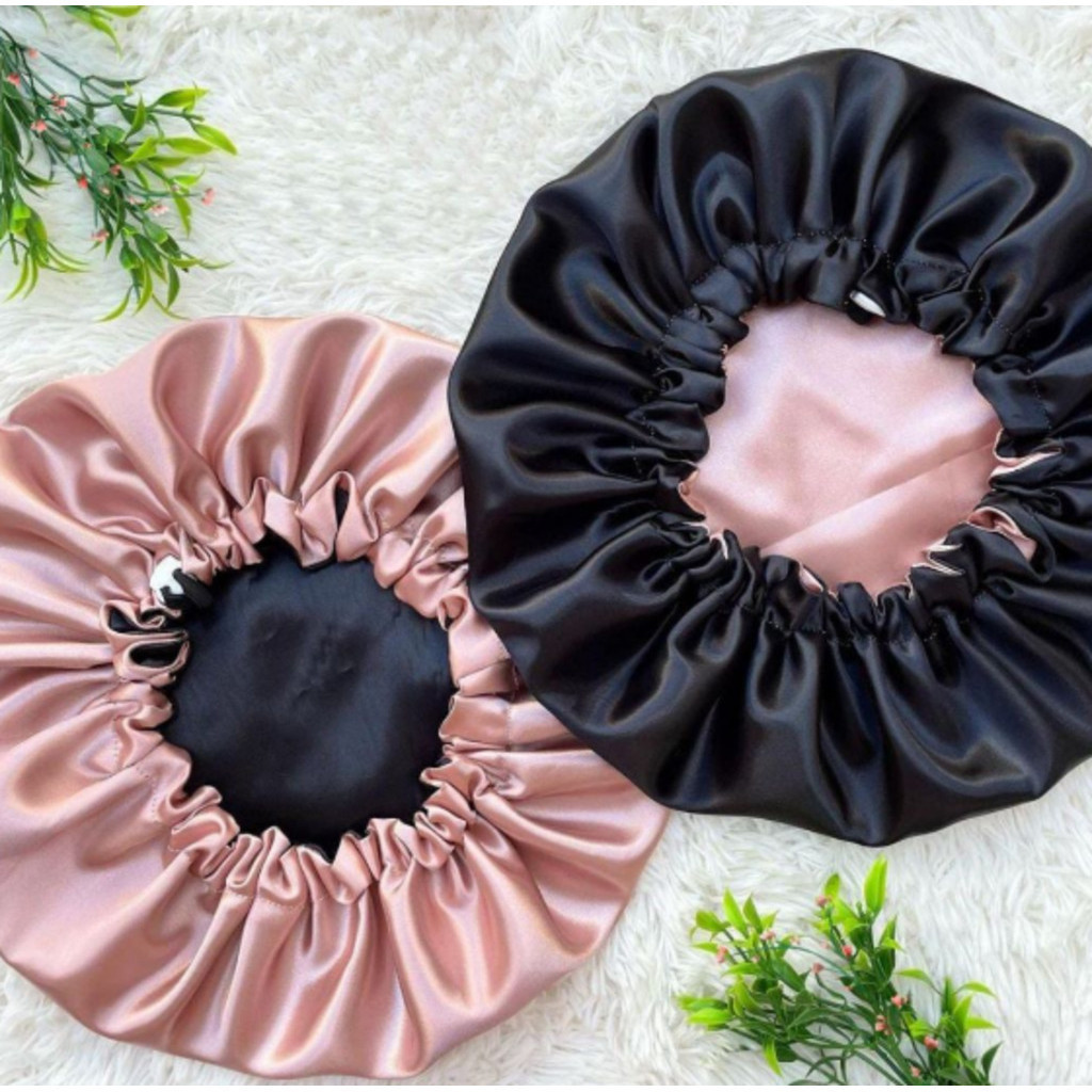 Touca de Cetim Dupla Face antifrizz