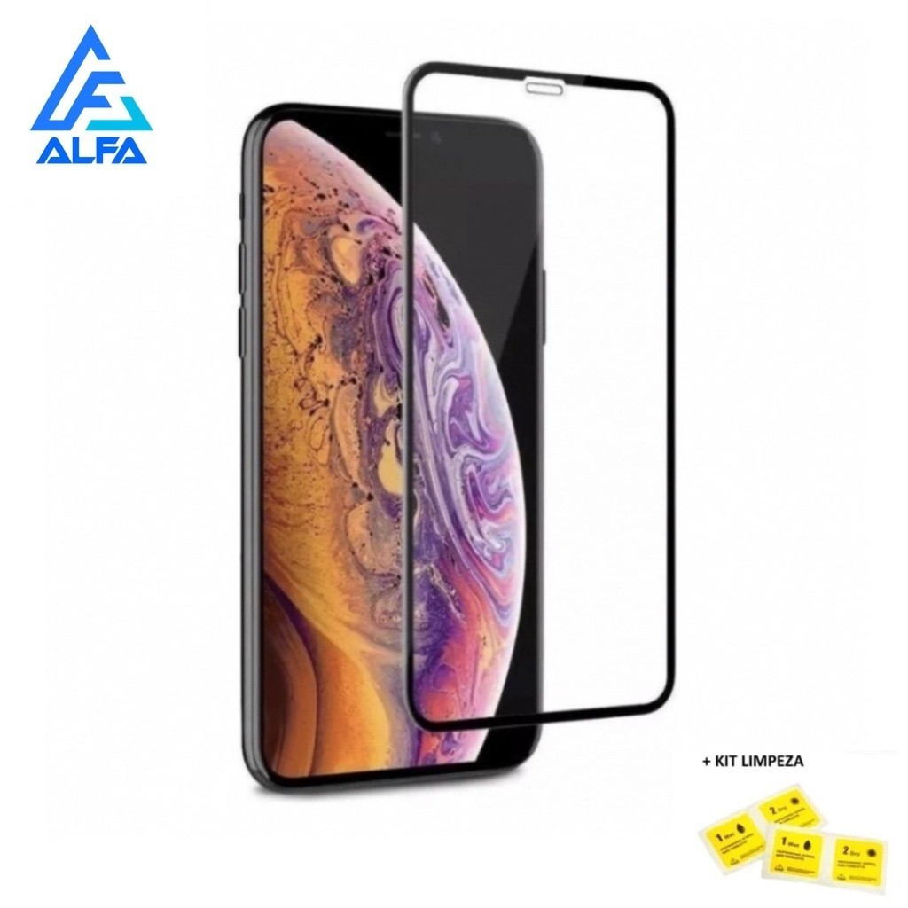 Película 9D Vidro Full Cover Para iPhone 6 7 8 Plus X Xs XR 11 11 12 13 Pro Max