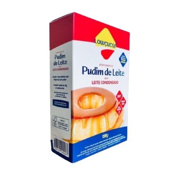 Pudim de Leite sabor Leite Condensado com Calda Pronta Zero Açúcar Lowçucar 135g