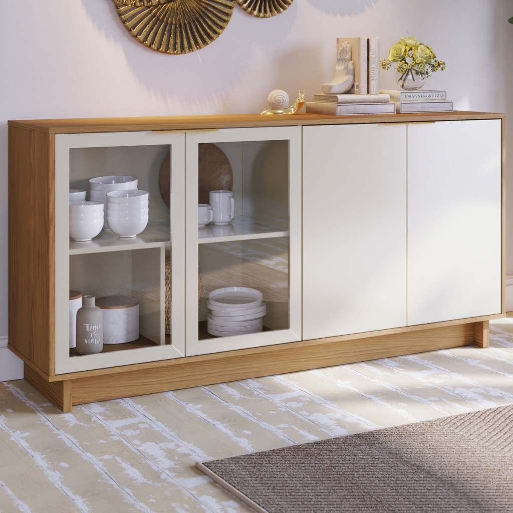 Balcão Buffet Vitoria 4 Portas - Colibri em Oferta na Shopee