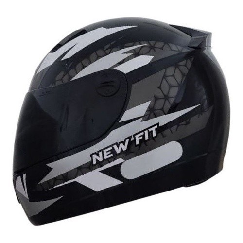 Capacete Moto Ebf New Fit Control Fechado Com Narigueira