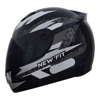 Capacete Moto Ebf New Fit Control Fechado Com Narigueira