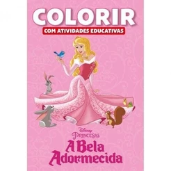 Livro de Colorir Atividades Educativas Disney A Bela Adormecida Infantil
