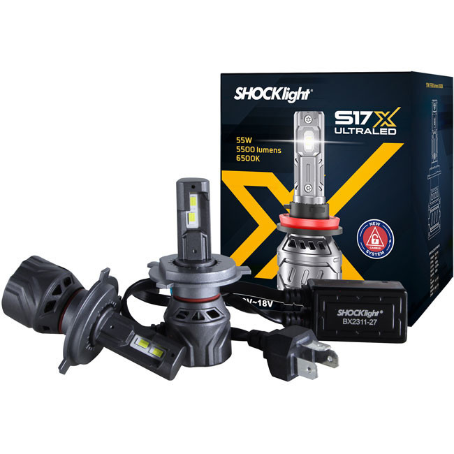 Lâmpada Ultra Led Nano Shocklight S17x H4 5500lm com Canbus - Spare Parts and Accessories for Vehicles