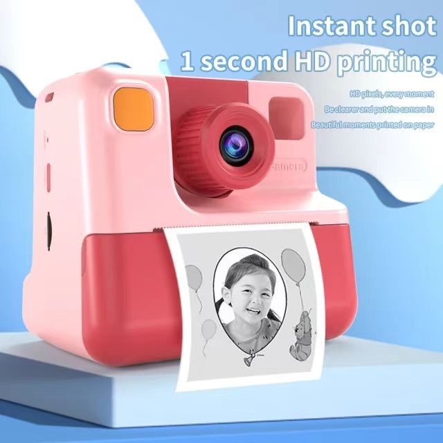 Venda quente novo estilo personalizado handheld tela 1080P2.4inch mini impressora fotográfica câmera portátil zoom zero tinta impressão instantânea HD filmadora das crianças