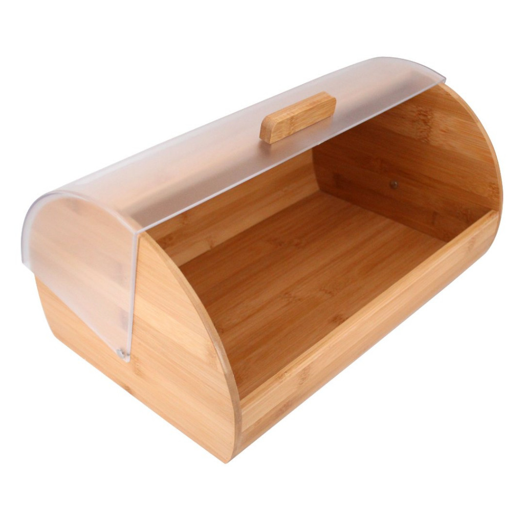 Porta Pão em Bambu com Tampa em Acrílico Dynasty Full Fit