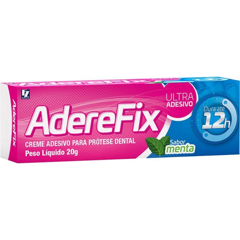 ADEREFIX FIXADOR DE PROTESE DENTARIA SABOR MENTA COM 20G em Oferta na Shopee