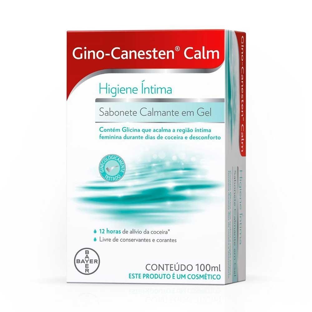 GINO-CANESTEN SABONETE ÍTIMO CALMANTE EM GEL COM 100ML em Oferta na Shopee