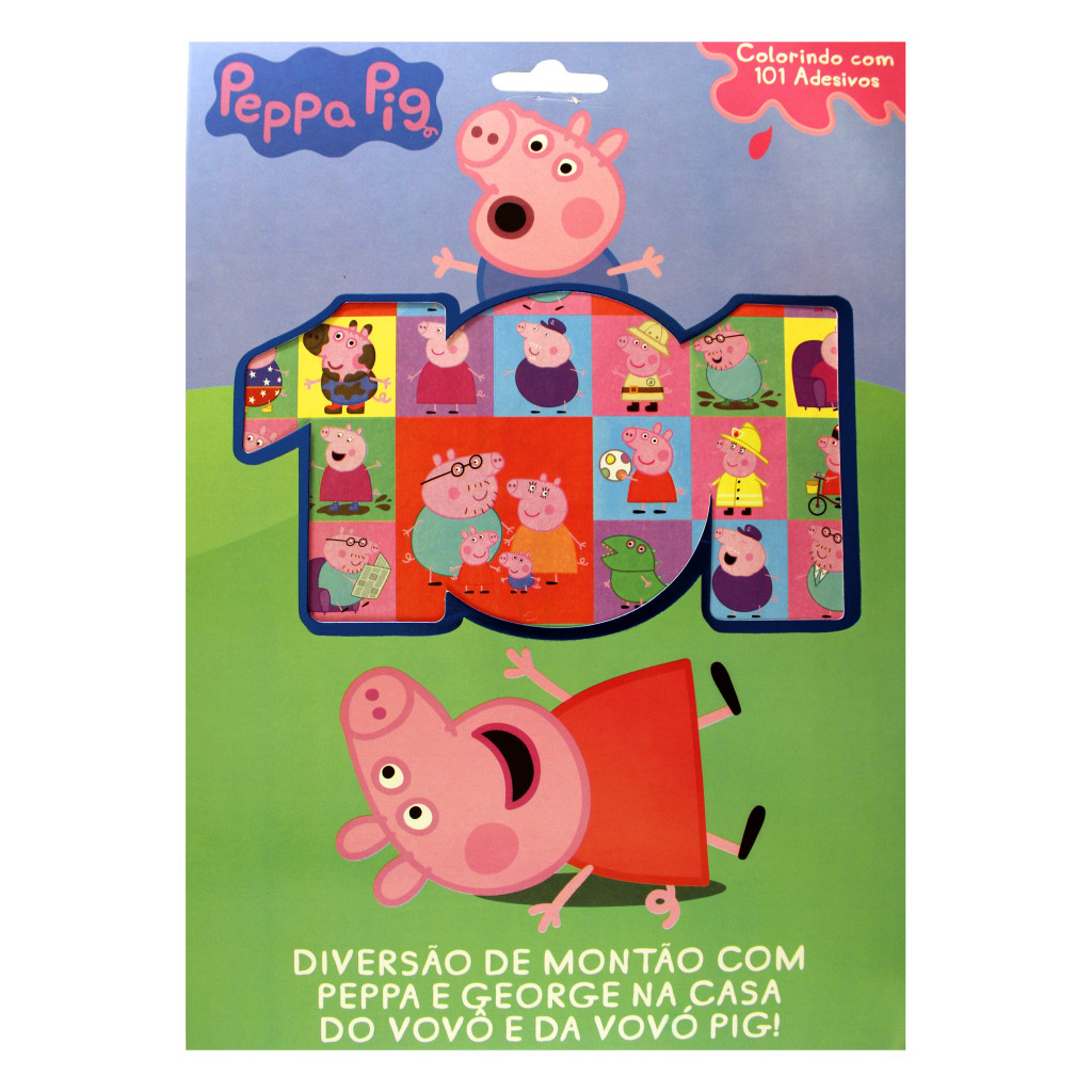 PEPPA - COLORINDO COM 101 ADESIVOS: DIVERSÃO DE MONTÃO COM PEPPA E GEORGE NA CASA DO VOVÔ E DA VOVÓ PIG!